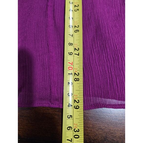 J. Crew Silk Chiffon Marbella Plum Magenta Dress  Bridesmaid Cocktail MSP $250 - Picture 8 of 8